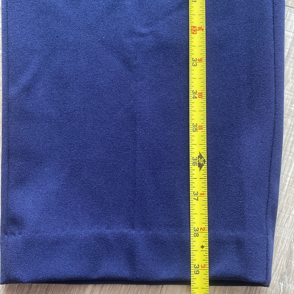 NEW Alia Navy Dressy Straight Pants 14 - Picture 5 of 9